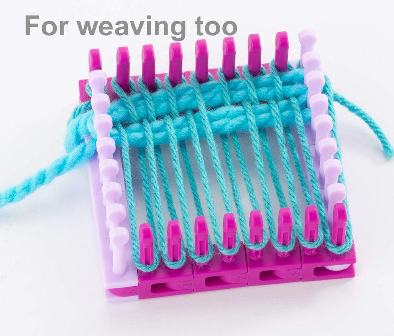 Authentic Knitting Board Flexee Loom Links Skinny, Small Gauge, for Thin Yarn, 48 Links, 96 pegs - Image 5